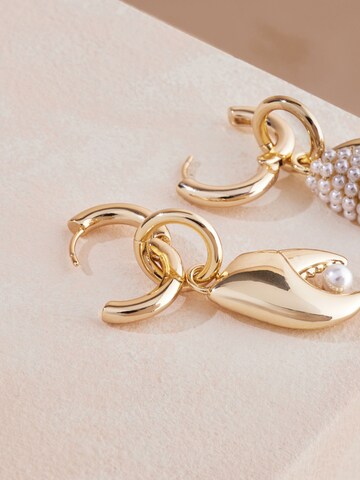 Cath Kidston - Pendientes 'Muschel' en oro