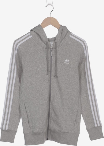 ADIDAS ORIGINALS Kapuzenpullover M in Grau: Vorderseite