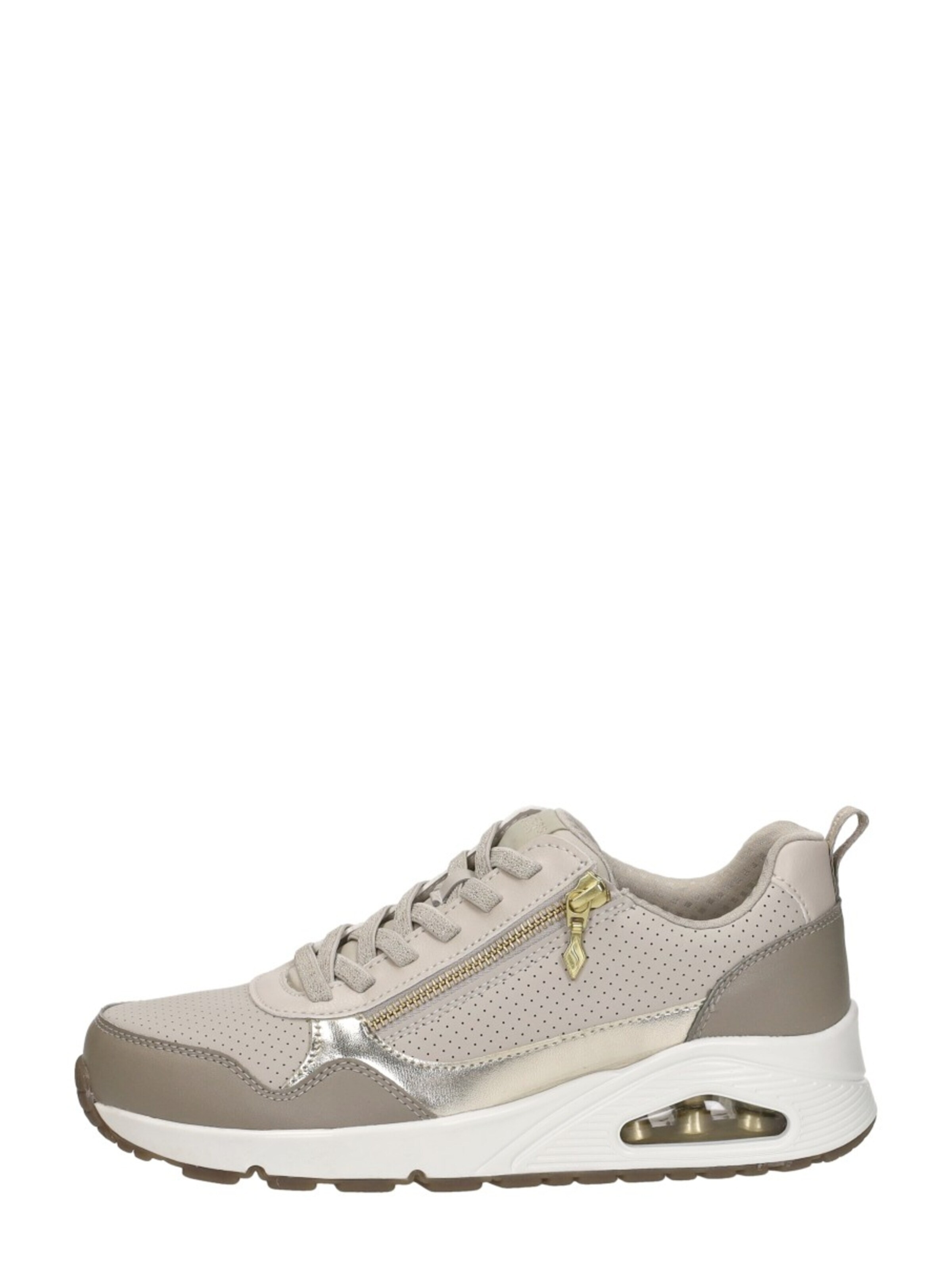 SKECHERS Sneakers laag 'Uno - Metallic Sliders' in Beige: voorkant