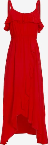 Influencer - Vestido de verão 'Flounced Cami' em vermelho: frente