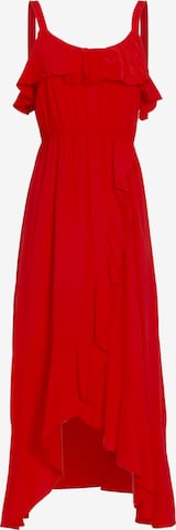 Influencer - Vestido de verano 'Flounced Cami' en rojo: frente