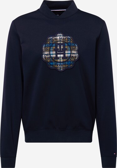 TOMMY HILFIGER Sweatshirt em navy / azul fumado / branco, Vista do produto