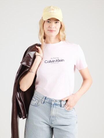 Tricou 'CLASSIC NYC' de la Calvin Klein Jeans pe roz: față