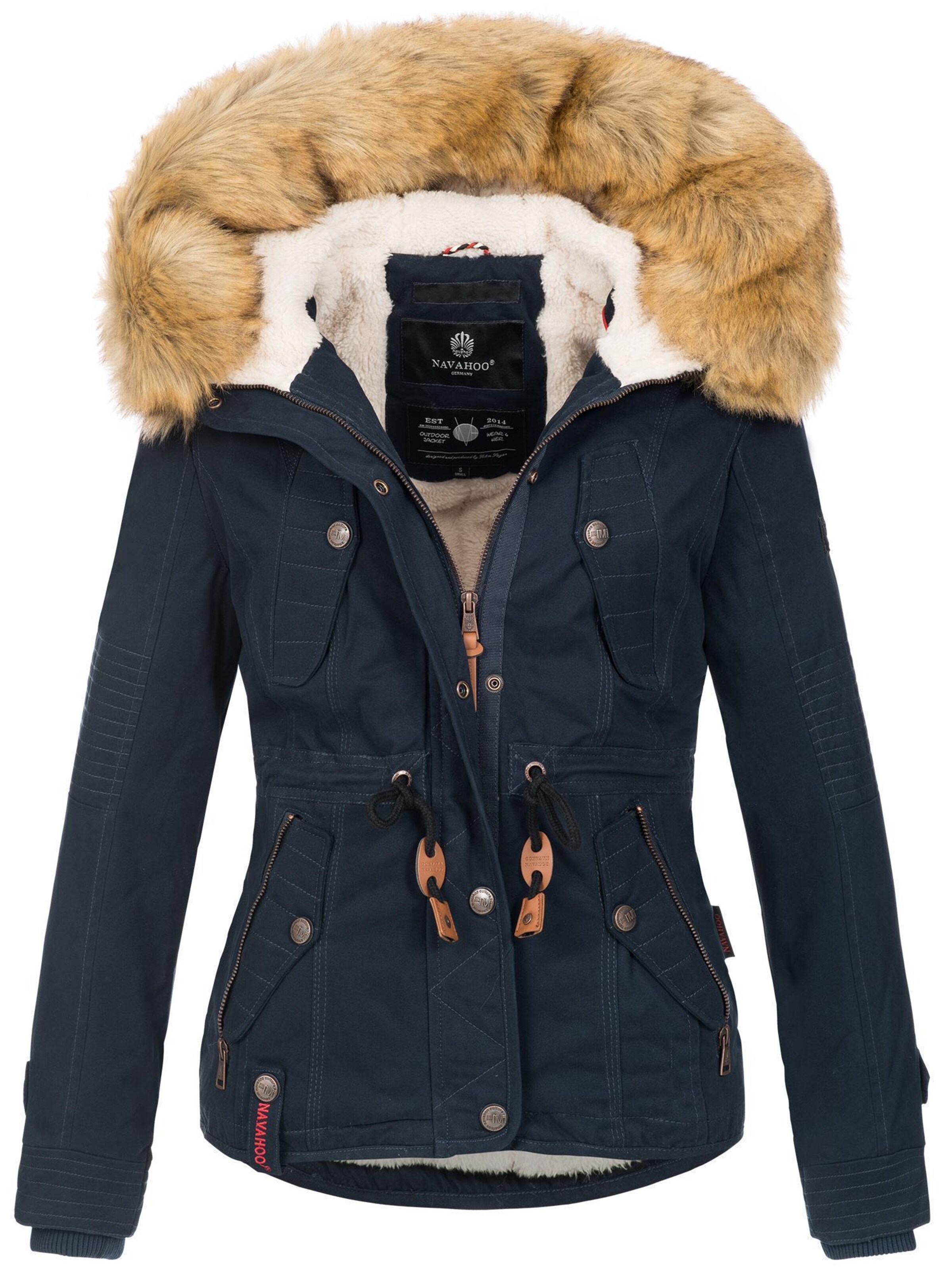 NAVAHOO Jacke 'Pearl' in Blau: Vorderseite