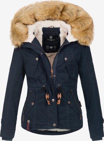 NAVAHOO Winter Parka 'Pearl' in Blue: front