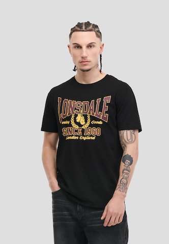 T-Shirt 'Cliffe' LONSDALE en noir : devant