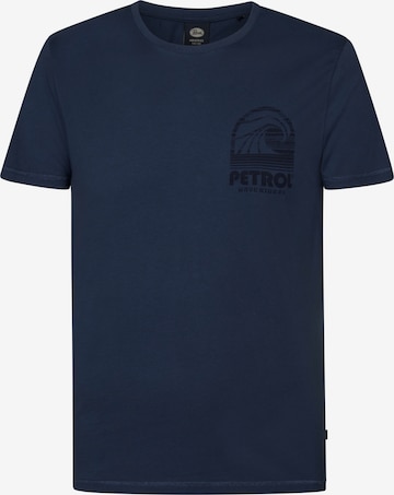 Petrol Industries Тениска в синьо: отпред