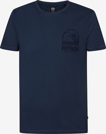 T-Shirt Petrol Industries en bleu : devant