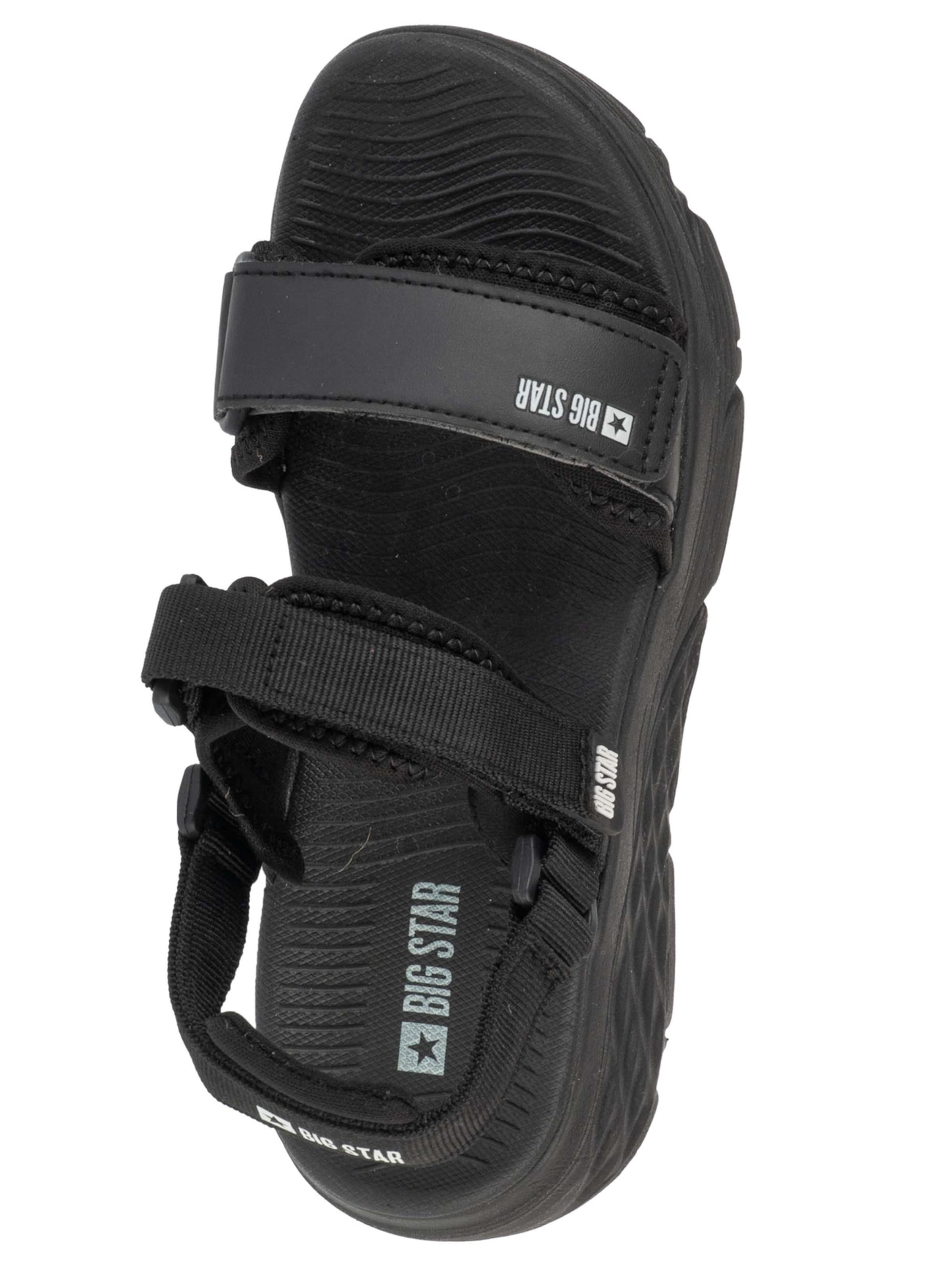 BIG STAR Trekkingsandale 'RR274A0'‌‌‌‌‌‌‌‌ in Schwarz