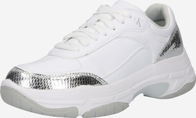 Sneaker low Calvin Klein Jeans pe argintiu / alb, Vizualizare produs