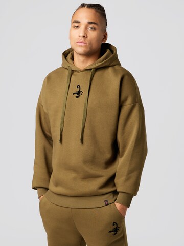 VIERVIER Hoodie 'Fine' in Braun: predná strana