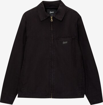 Pull&Bear Between-Season Jacket in Black: front