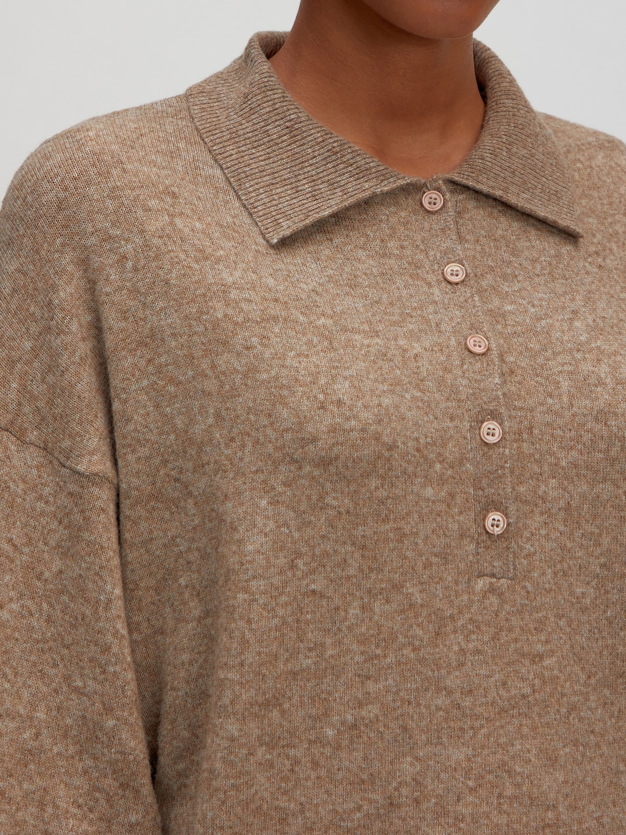 EDITED Produkte Pullover 'Gerit' beigemeliert