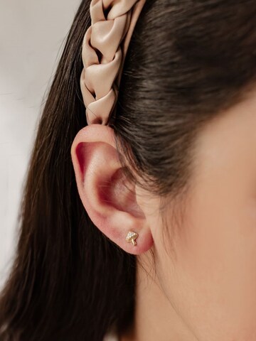 Hey Happiness - Pendientes 'Magic Toadstool' en oro