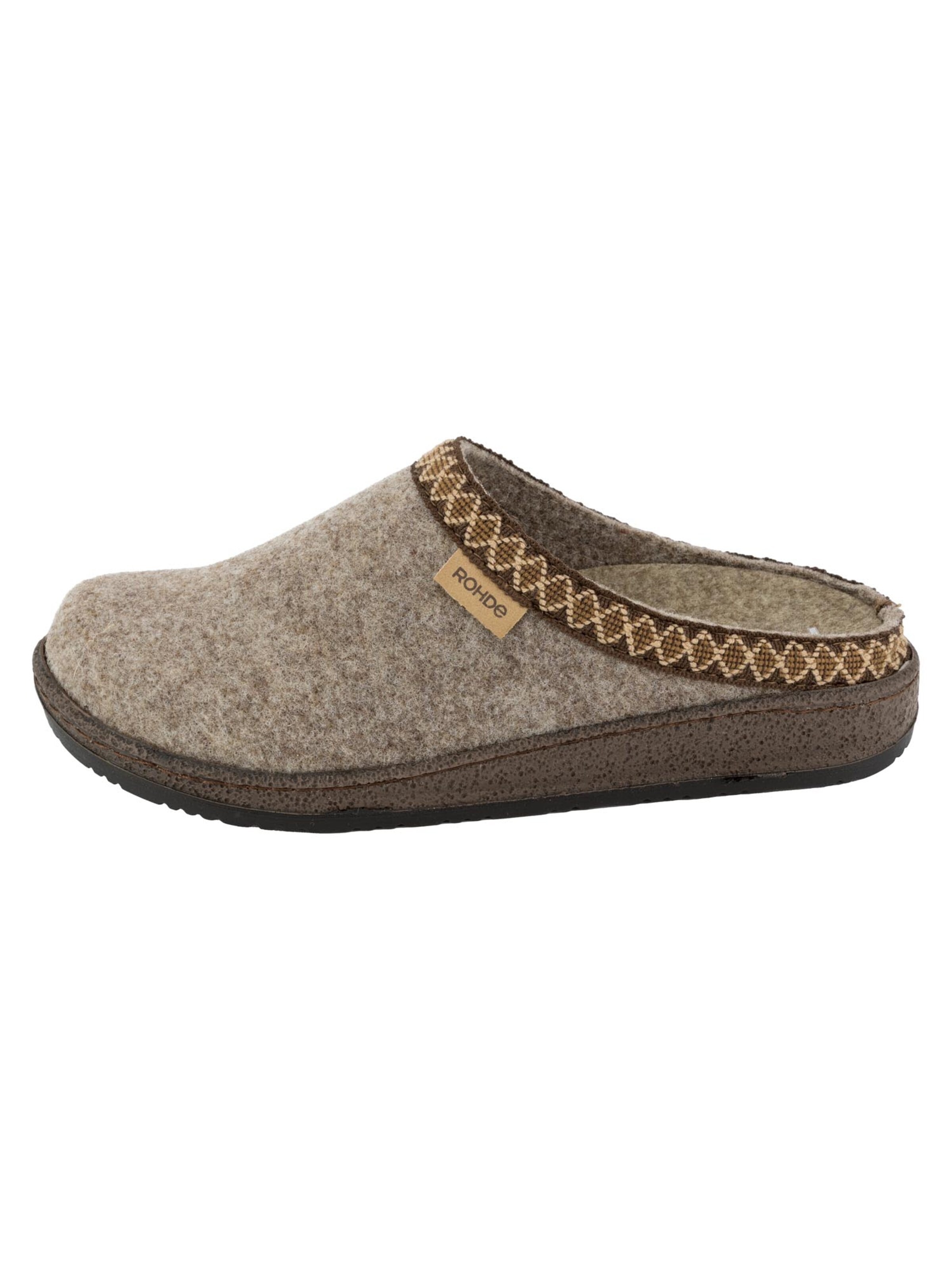 ROHDE Clogs 'Novara-D' in Beige: voorkant