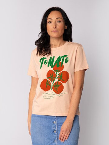 Watapparel Shirt 'Tomato' in Oranje: voorkant