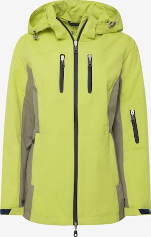 LAURASØN Weatherproof jacket in Green: front