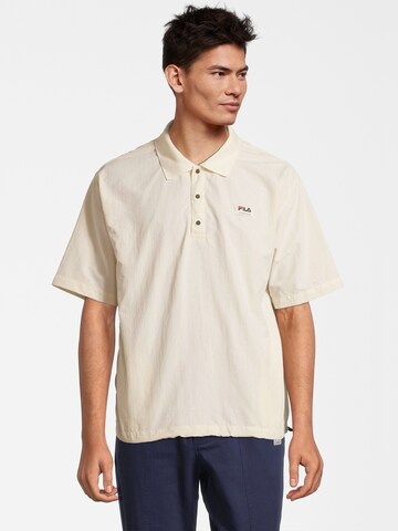 FILA - Camisa 'Twist' em branco: frente