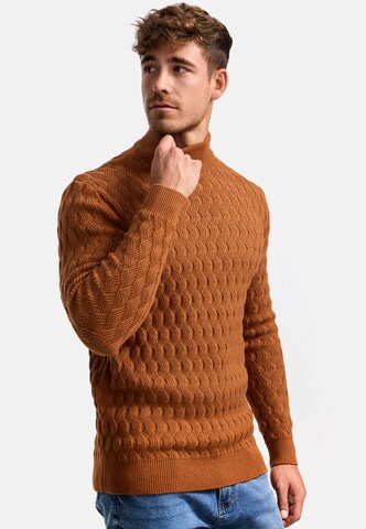 INDICODE JEANS Trui 'Alpha' in Bruin