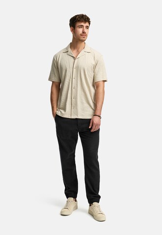 INDICODE JEANS Regular fit Overhemd 'Crepe' in Beige