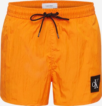 Pantaloncini da bagno di Calvin Klein Swimwear in arancione: frontale