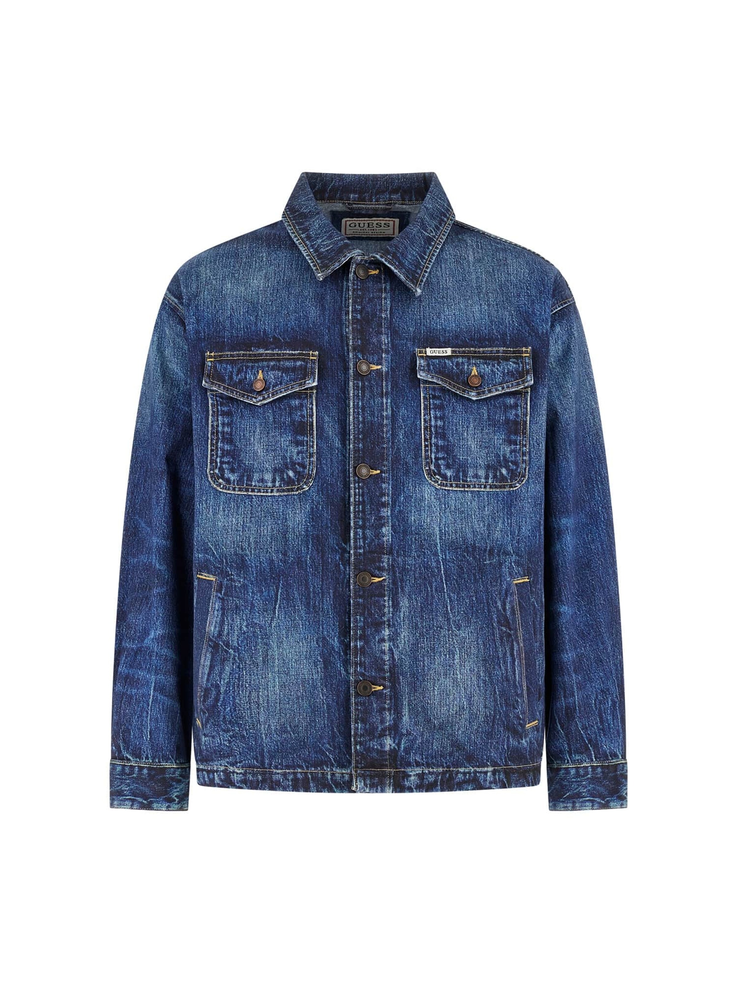 GUESS Between-Season Jacket in Blue: front