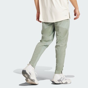 ADIDAS PERFORMANCE Tapered Sports trousers 'Designed for Training' in Green