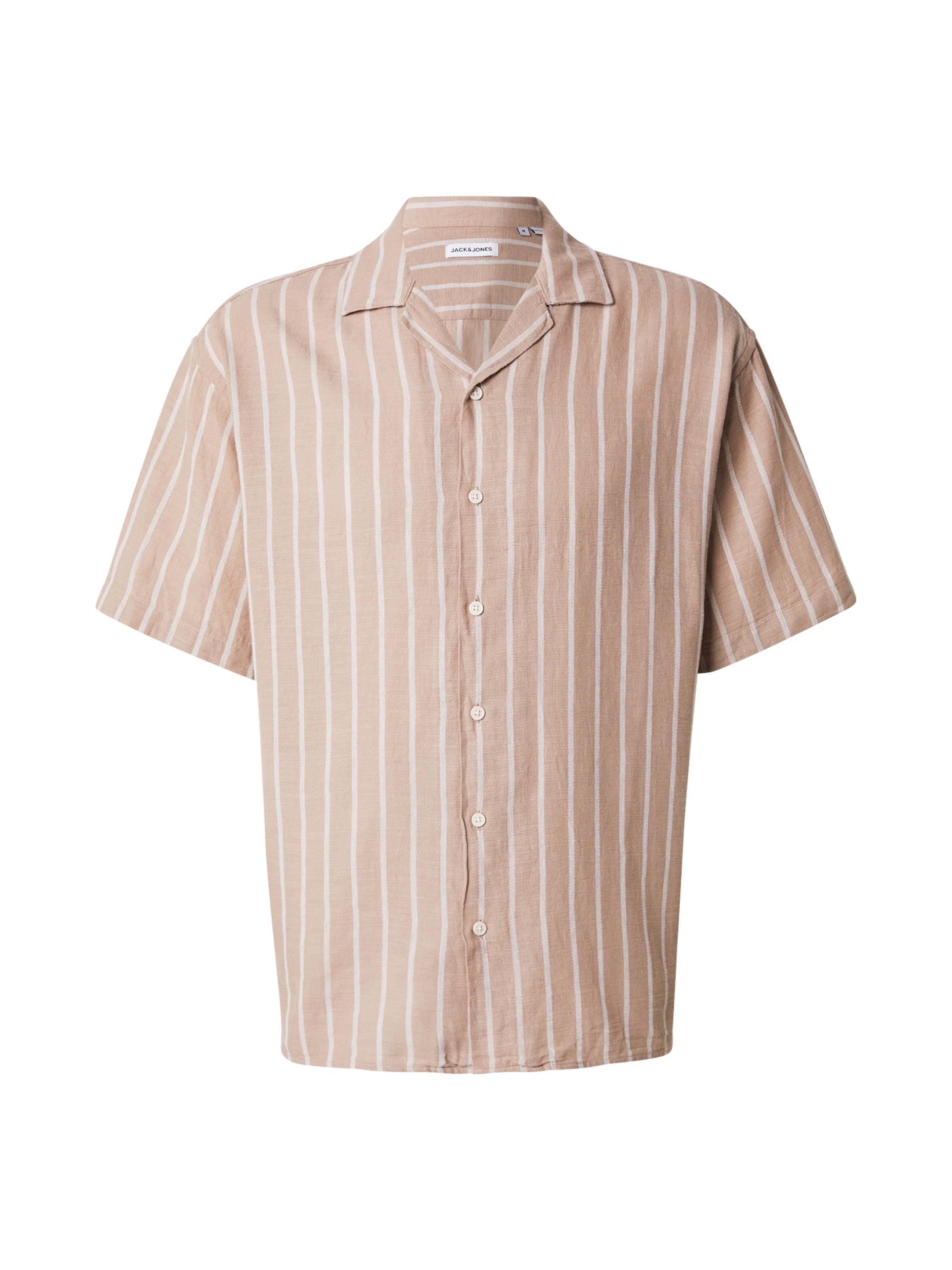 JACK & JONES Comfort Fit Πουκάμισο 'JJEEnzo' σε μπεζ: μπροστά