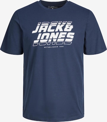JACK & JONES Majica 'ELLIOT' | modra barva: sprednja stran