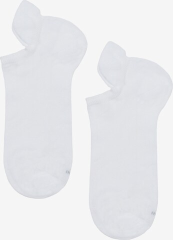 CALZEDONIA Ankle Socks in White: front