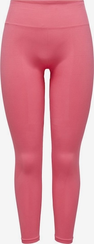 ONLY PLAY - Skinny Calças de desporto em rosa: frente