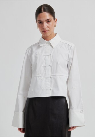 SECOND FEMALE Blouse 'Silva' in Wit: voorkant