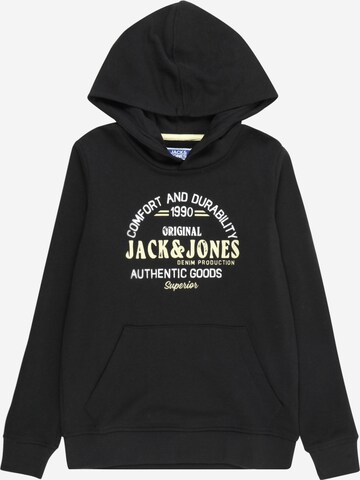 Jack & Jones Junior Sweatshirt 'MINDS' in Zwart: voorkant