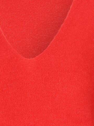 JDY Sweater 'ELANORA' in Red