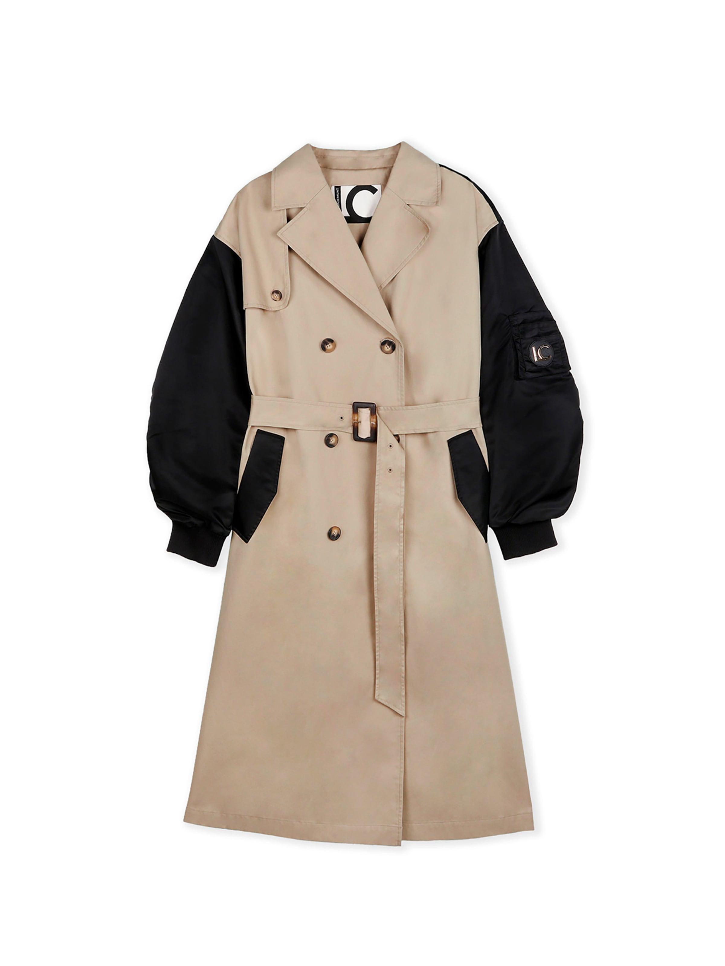 Lola Casademunt Демисезонное пальто в Бежевый: спереди