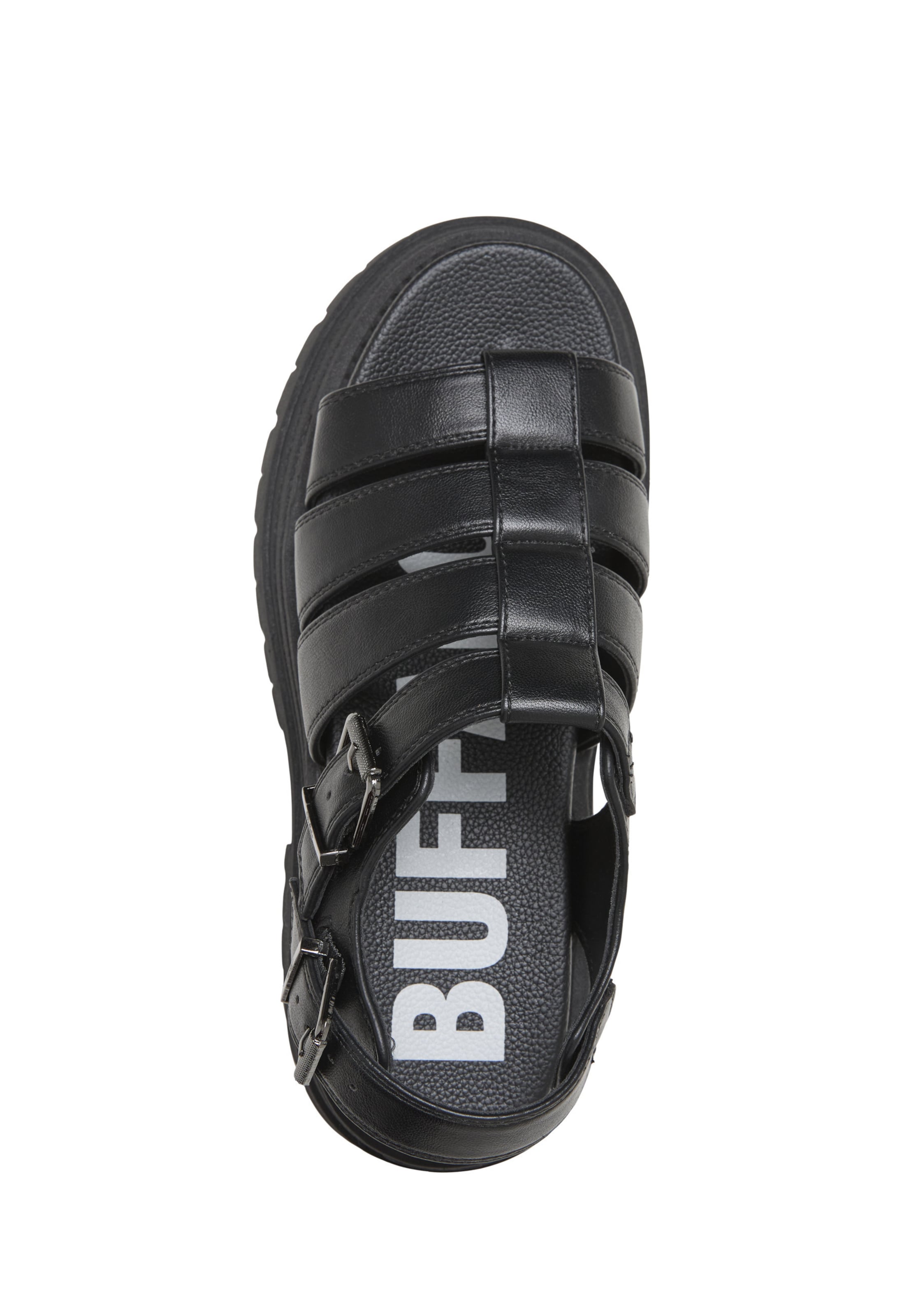 BUFFALO - Sandalias 'Lennox Fisher' en negro