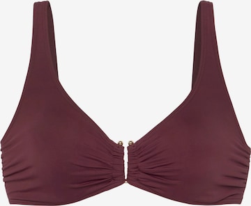 LASCANA - Top de biquíni em vermelho: frente