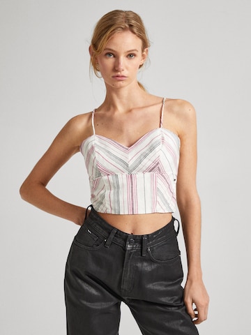 Pepe Jeans Top in White: front