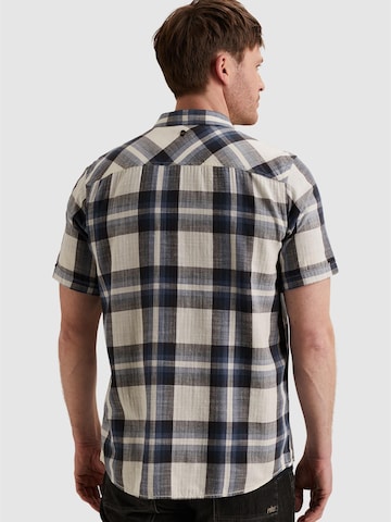 Coupe regular Chemise 'Shirt with check pattern and chest pockets' PME Legend en bleu