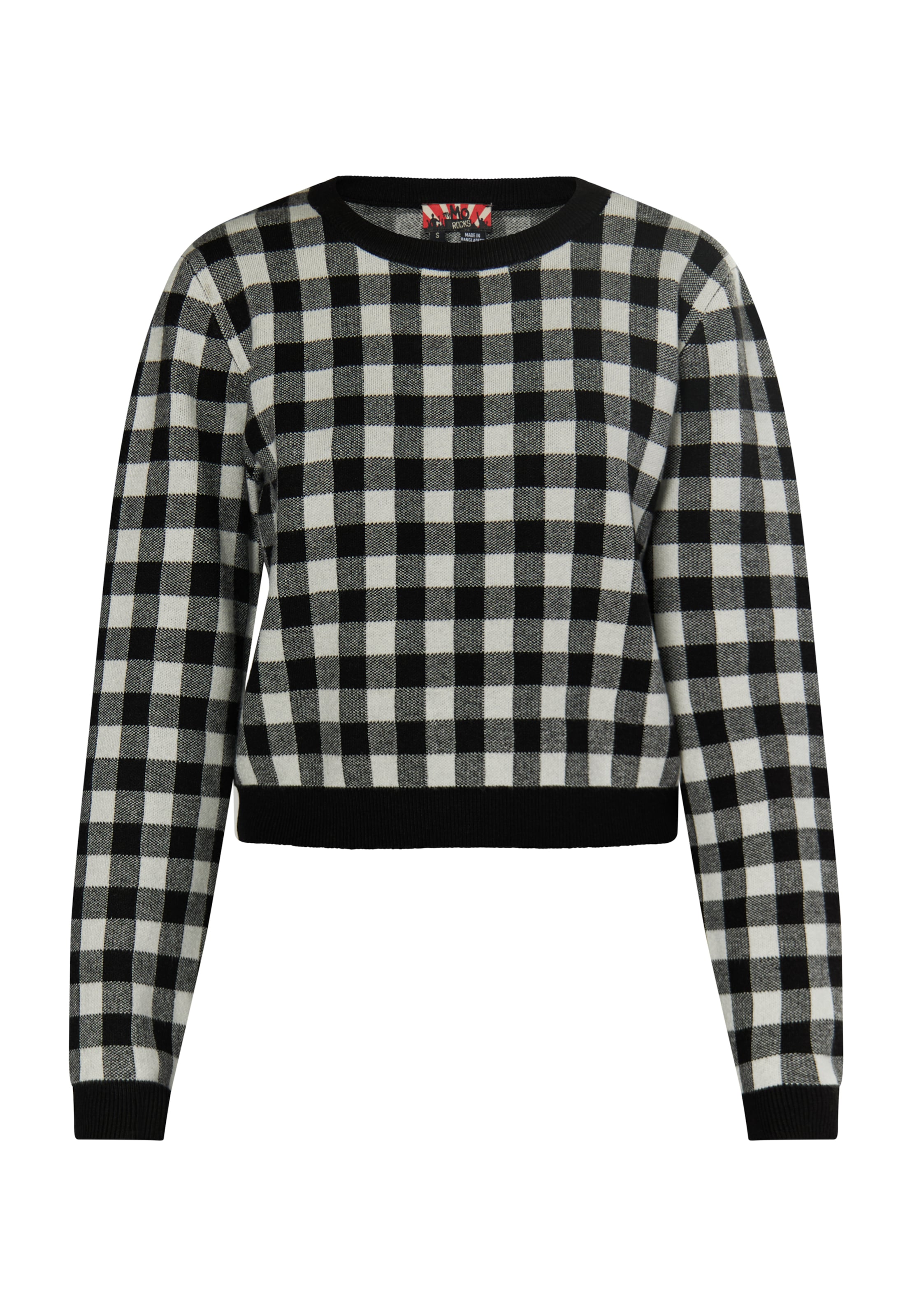 myMo ROCKS Sweater 'Ucy' in Black: front