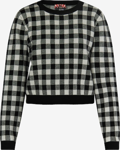 myMo ROCKS Jersey 'Ucy' en gris oscuro / negro / blanco, Vista del producto