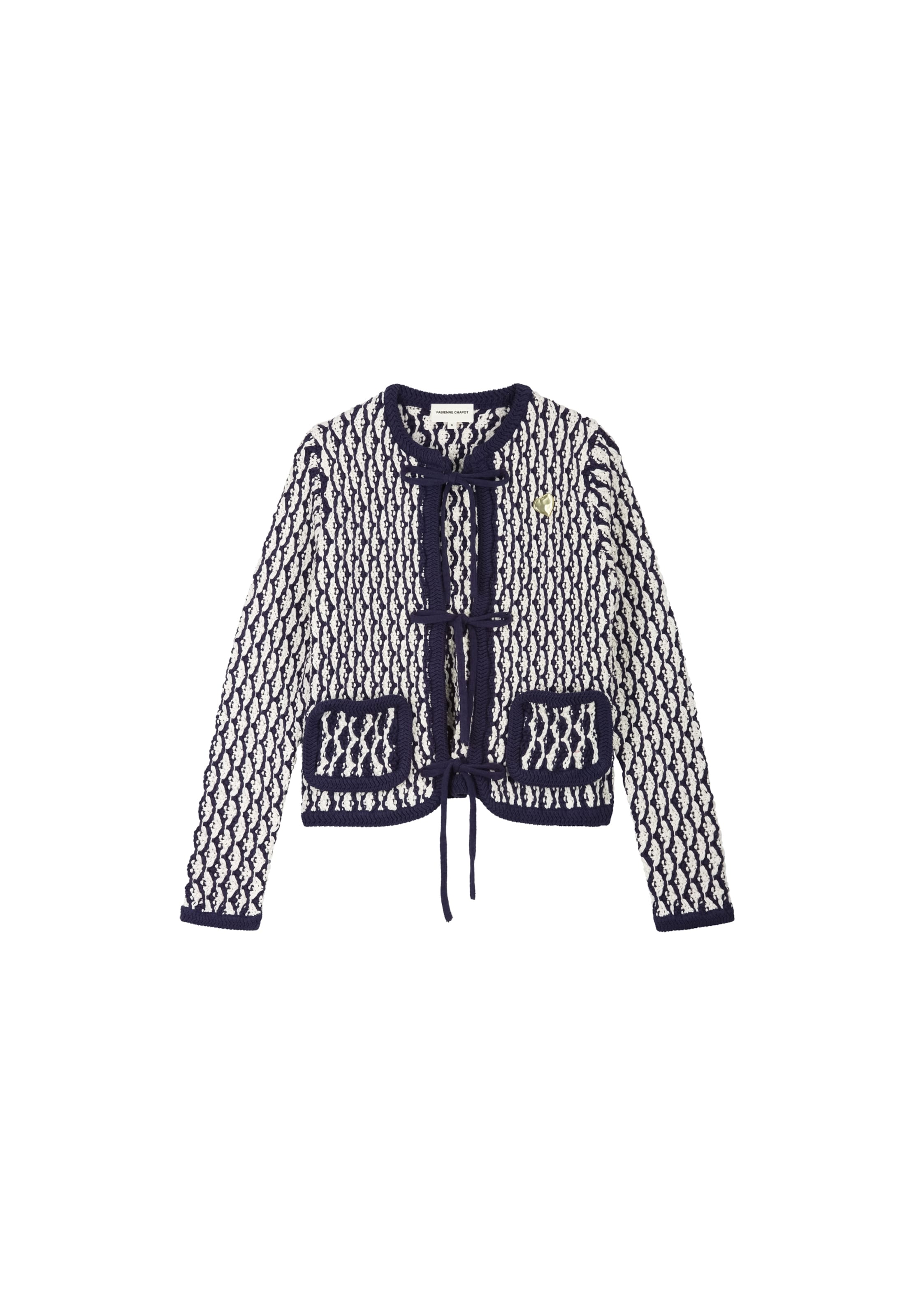 Fabienne Chapot Knit cardigan in Blue: front