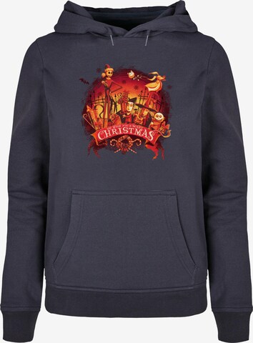 ABSOLUTE CULT Sweatshirt 'The Nightmare Before Christmas - Scary Christmas' in Blauw: voorkant