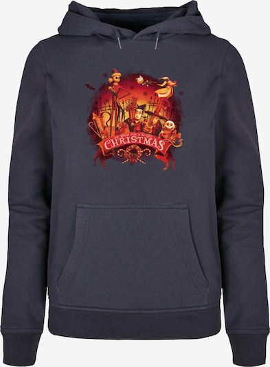 ABSOLUTE CULT Sweatshirt 'The Nightmare Before Christmas - Scary Christmas' in navy / orange / rostrot / feuerrot, Produktansicht
