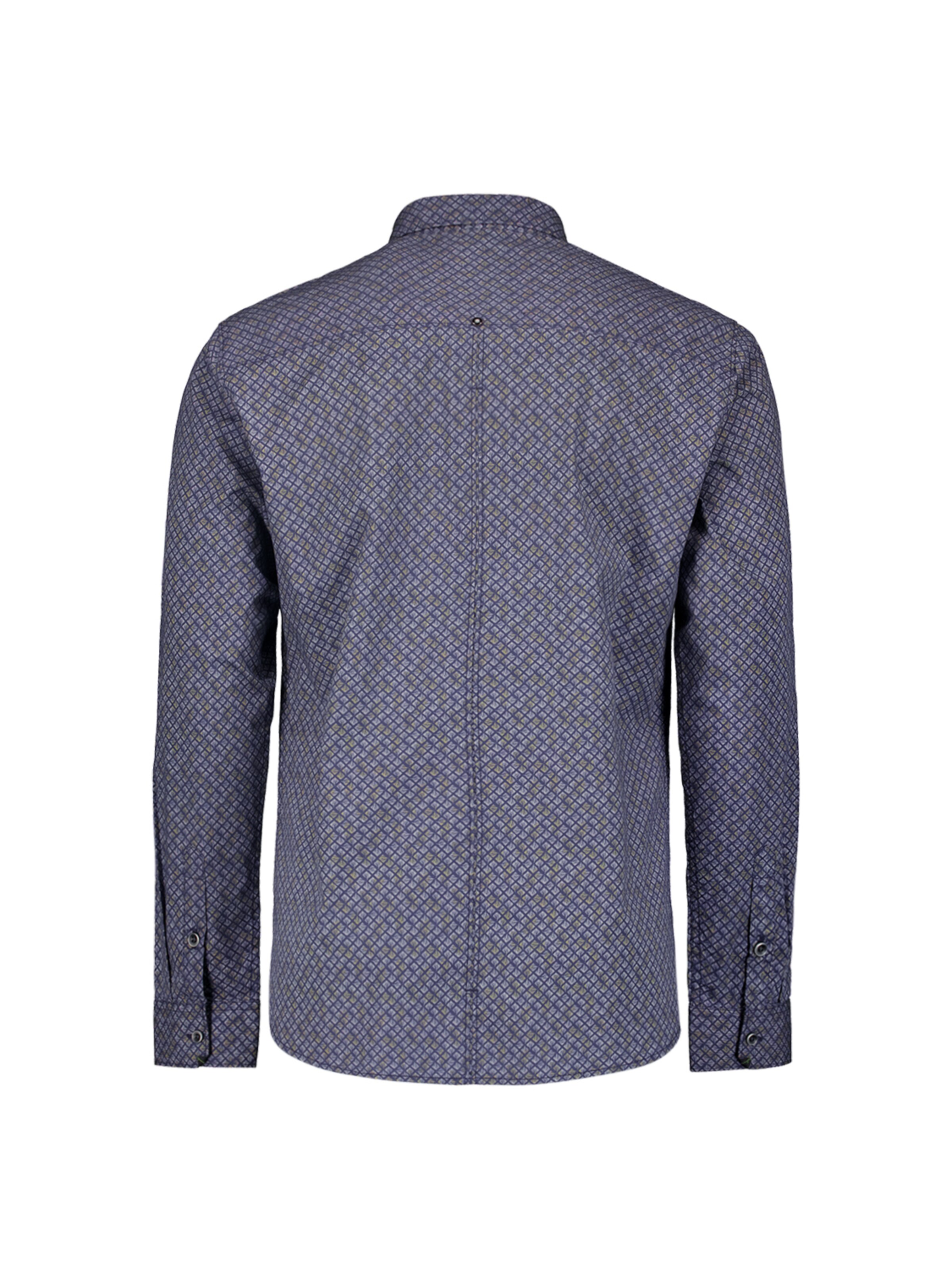 No Excess Regular fit Button Up Shirt in Blue