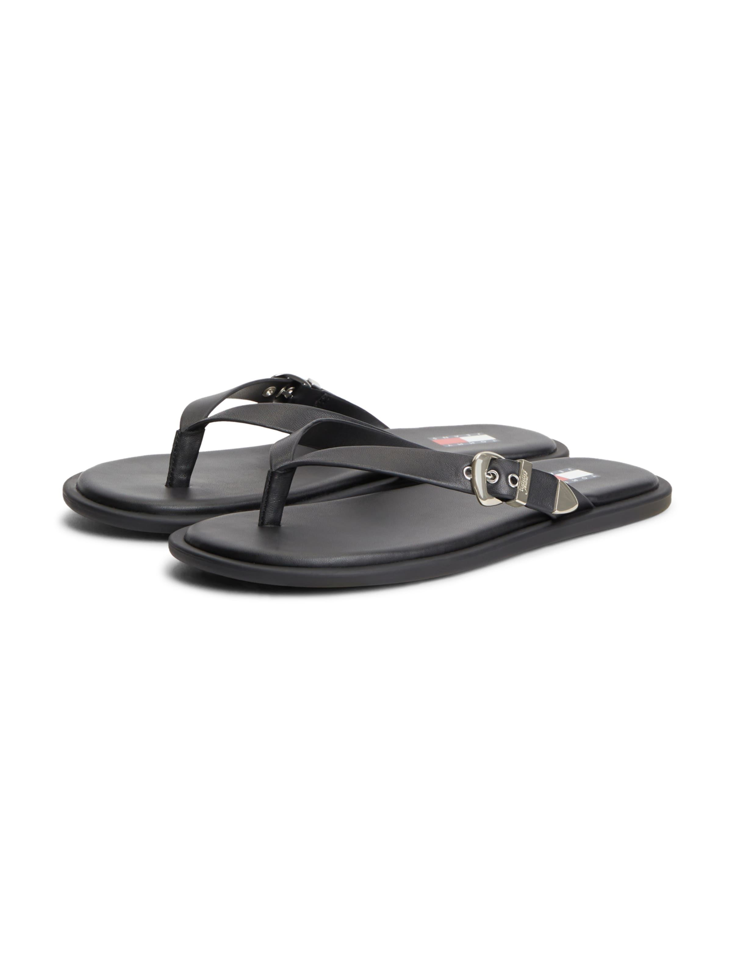 Tommy Jeans - Sandalias de dedo en negro