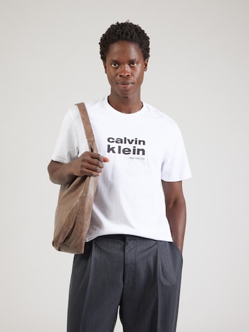 Calvin Klein Jeans Shirt '30S' in White: front