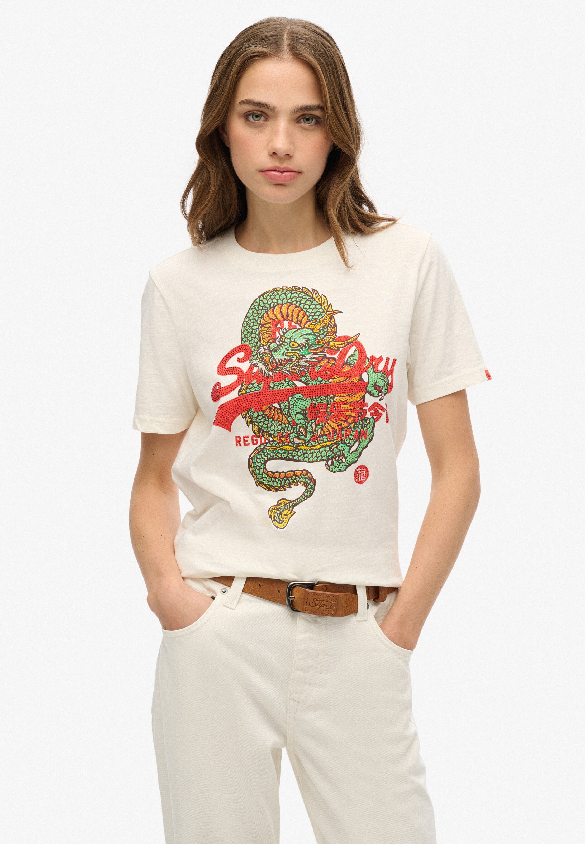 Superdry Shirt 'Tokyo' in Wit: voorkant