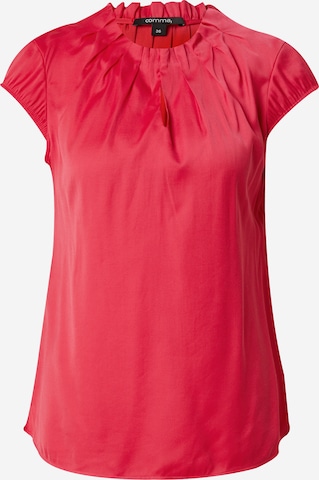 COMMA Blouse in Roze: voorkant