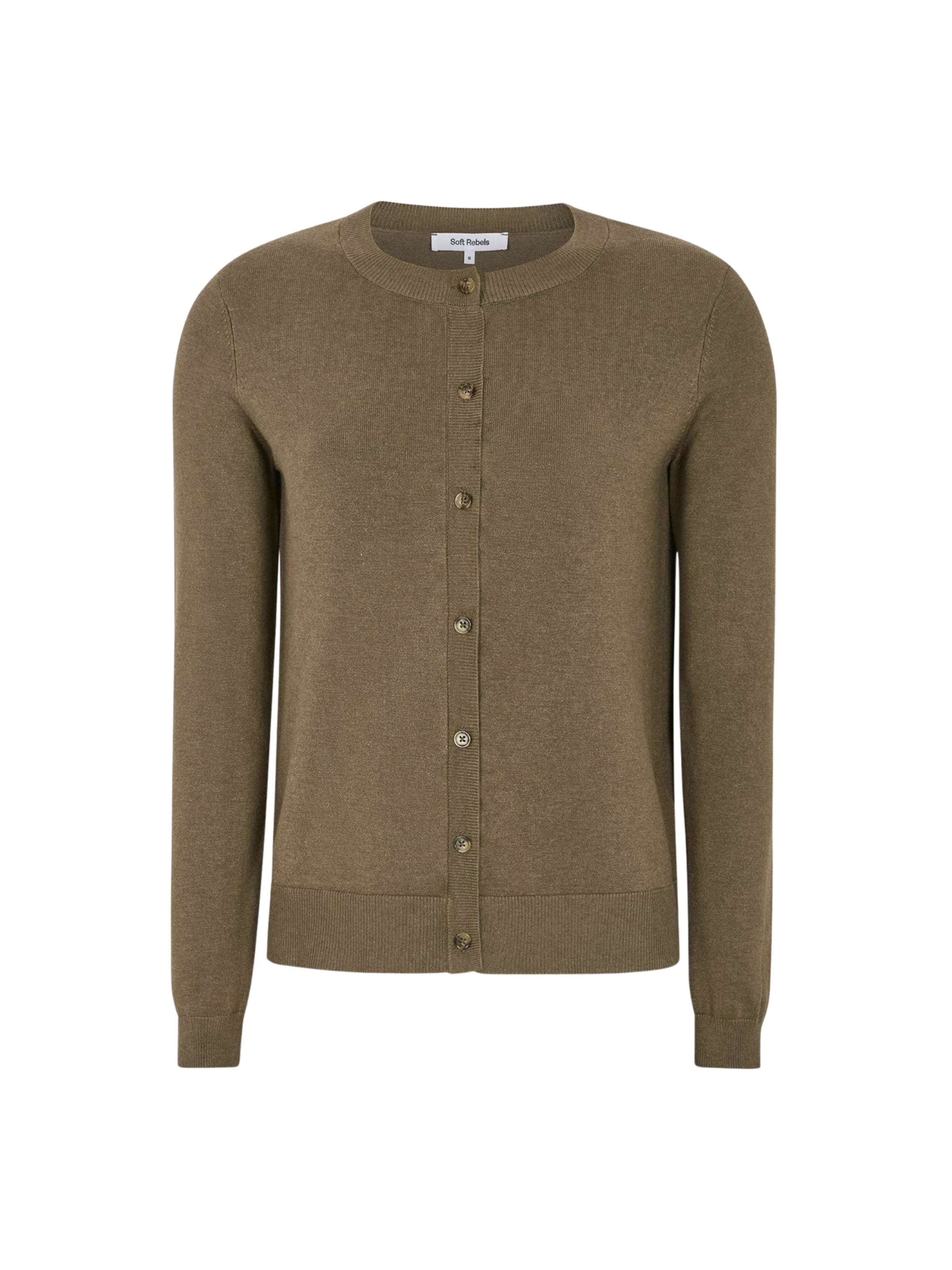 Soft Rebels Neuletakki ' SRMarla ' värissä seepia, Tuotenäkymä